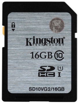 Карта памяти Secure Digital HC/10 16Gb Kingston