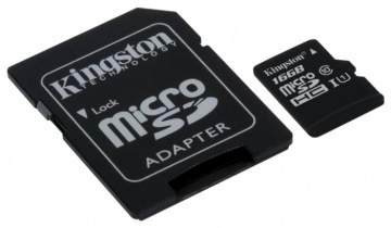 Карта памяти Micro Secure Digital HC/10 16Gb Kingston