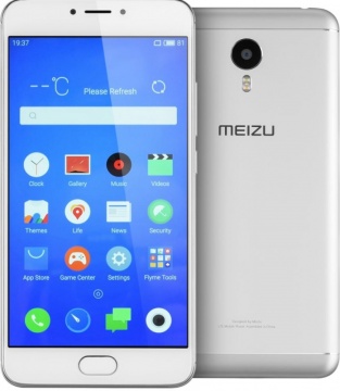 Смартфон Meizu M3 Note 16Gb Серебристый/белый