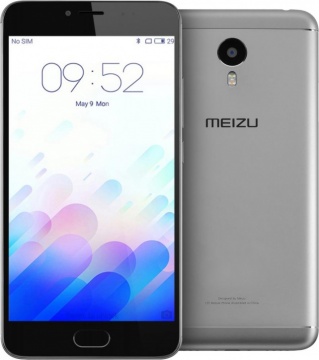 Смартфон Meizu M3 Note 16Gb Серый/черный