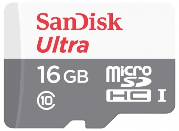 Карта памяти Micro Secure Digital HC/10 16Gb Sandisk