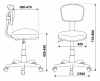 Кресло детское Бюрократ CH-W299/SD/TW-18 салатовый/белый
