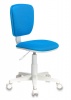 Кресло детское Бюрократ CH-W204NX/BLUE TW-55 голубой/белый