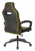 Кресло игровое Бюрократ VIKING ZOMBIE A3 YEL черный/желтый