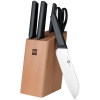 Набор кухонных ножей Xiaomi HuoHou Kitchen Steel Knife Set 6-in-1 (HU0057)
