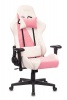 Кресло игровое Бюрократ VIKING X Fabric белый/розовый