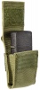 Подарочный набор Zippo 49400 - Black Crackle + зелёный чехол