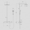 Душевой комплект Xiaomi Dabai (diiib) U-Yue Thermostatic Shower, Серебристый (DXB11001-1001)