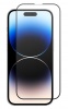 Защитное стекло PERO для Apple iPhone 14 Pro Max (полноклеевое, чёрная рамка)