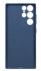 Чехол для смартфона Samsung Galaxy S22 Ultra, BoraSCO, синий (soft-touch, микрофибра)