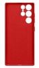 Чехол для смартфона Samsung Galaxy S22 Ultra, BoraSCO, красный (soft-touch, микрофибра)