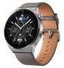 Смарт часы Huawei Watch GT 3 Pro 46mm Светло-серый корпус/серый кожаный ремешок (ODN-B19)