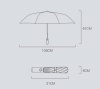 Зонт Xiaomi Zuodu Smart Led Light Umbrella Чёрный