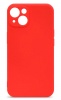 Чехол для смартфона Apple iPhone 14 Plus, BoraSCO, красный (soft-touch, микрофибра)