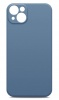Чехол для смартфона Apple iPhone 14 Plus, BoraSCO, синий (soft-touch, микрофибра)