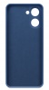 Чехол для смартфона realme C33, BoraSCO, синий (soft-touch, микрофибра)