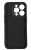 Чехол для смартфона Apple iPhone 15 Pro, BoraSCO, чёрный (soft-touch, микрофибра)