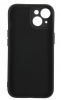 Чехол для смартфона Apple iPhone 15, BoraSCO, чёрный (soft-touch, микрофибра)