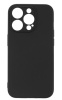 Чехол для смартфона Apple iPhone 15 Pro, BoraSCO, чёрный матовый (силикон)