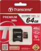 Карта памяти Micro Secure Digital XC/10  64Gb Transcend Premium