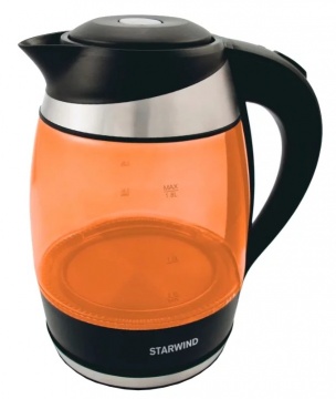 Чайник Starwind SKG2212 оранжевый/черный