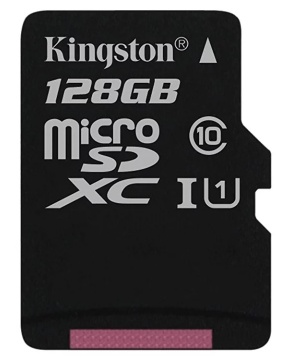 Карта памяти Micro Secure Digital XC/10 128Gb Kingston Canvas Select