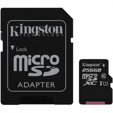 Карта памяти Micro Secure Digital XC/10 256Gb Kingston Canvas Select