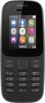 Смартфон Nokia 105 (2017) Dual Sim Черный