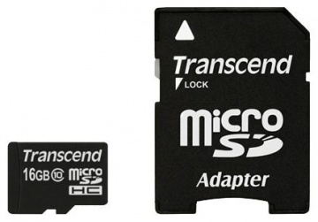 Карта памяти Micro Secure Digital HC/10 16Gb Transcend