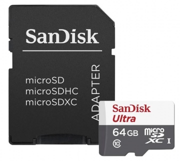 Карта памяти Micro Secure Digital XC/10 64Gb Sandisk Ultra