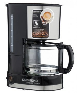 Кофеварка Redmond RCM-M1507 черный/серебристый