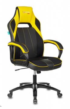 Кресло игровое Бюрократ VIKING 2 AERO YELLOW черный/желтый