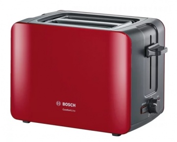 Тостер Bosch TAT6A114 красный/черный
