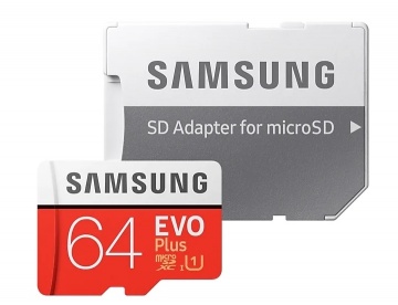 Карта памяти Micro Secure Digital XC/10 64Gb Samsung EVO Plus (2020)