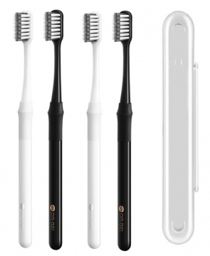 Набор зубных щёток Xiaomi Dr. Bei Bass Toothbrush (Bamboo Joint) 4 шт.