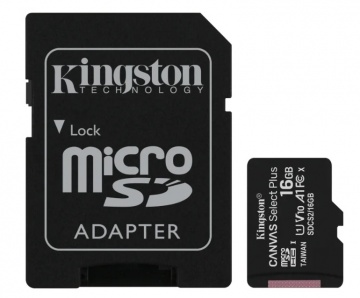 Карта памяти Micro Secure Digital HC/10 16Gb Kingston Canvas Select Plus