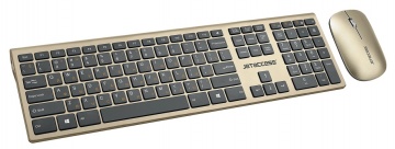 Клавиатура + Мышь Jet.A SLIM LINE KM41 W Gold