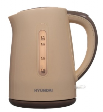 Чайник Hyundai HYK-P2022 бежевый/коричневый