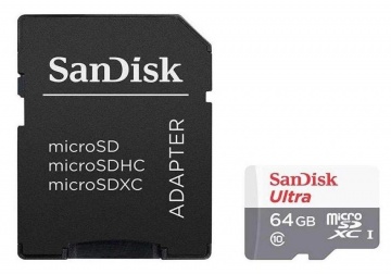 Карта памяти Micro Secure Digital XC/10 64Gb SanDisk