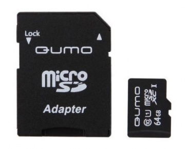 Карта памяти Micro Secure Digital XC/10 64Gb QUMO