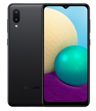 Смартфон Samsung Galaxy A02 2/32Gb Чёрный