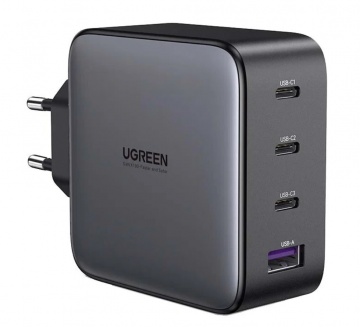 Сетевое зарядное устройство Ugreen GaN Fast Charger GaN X 100W Черный (CD226)