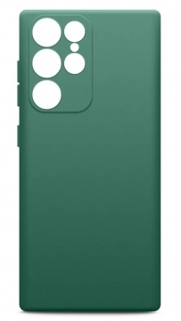 Чехол для смартфона Samsung Galaxy S22 Ultra, BoraSCO, зелёный опал (soft-touch, микрофибра)