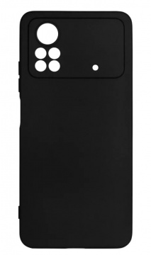 Чехол для смартфона Xiaomi POCO X4 Pro, PERO, чёрный (soft-touch)
