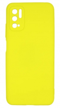 Чехол для смартфона Xiaomi Redmi Note 10S, PERO, жёлтый (liquid silicone)