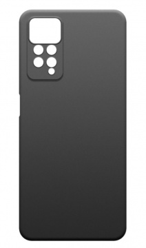 Чехол для смартфона Xiaomi Redmi Note 11 Pro, BoraSCO, чёрный (soft-touch, микрофибра)