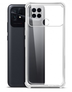 Чехол для смартфона Xiaomi POCO C40, BoraSCO, прозрачный (силикон)