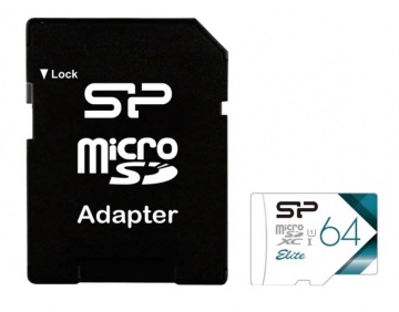 Карта памяти Micro Secure Digital XC/10 64Gb Silicon Power Elite