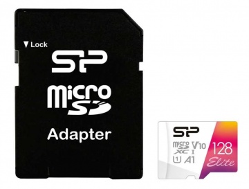 Карта памяти Micro Secure Digital XC/10 128Gb Silicon Power Elite A1