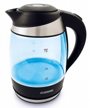 Чайник Starwind SKG2218 голубой/черный